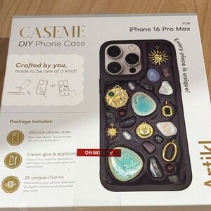 Black DIY Phone Case for iPhone 16 Pro Max